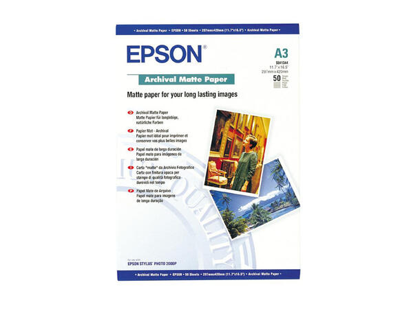 Epson Archival Matte Paper A3 A3 50 ark 189g 